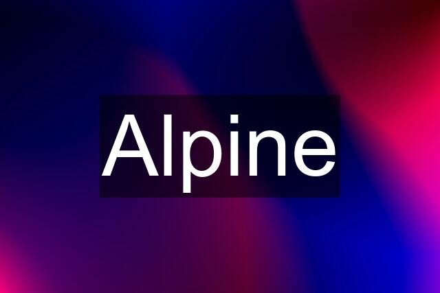 Alpine