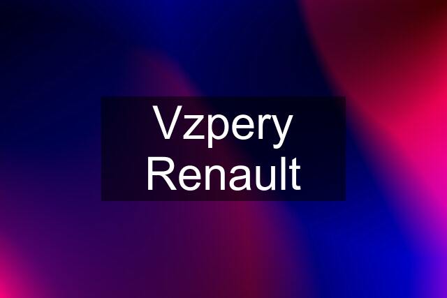 Vzpery Renault