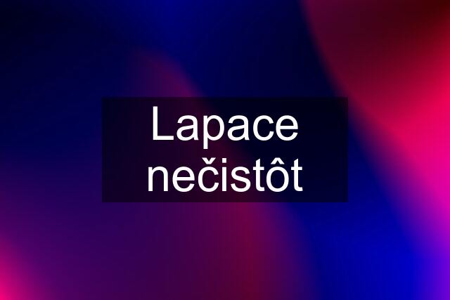 Lapace nečistôt