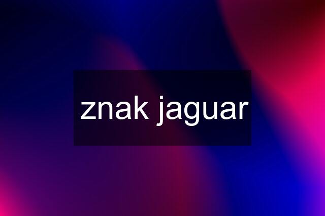 znak jaguar