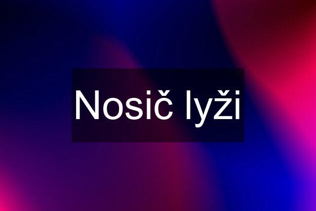 Nosič lyži