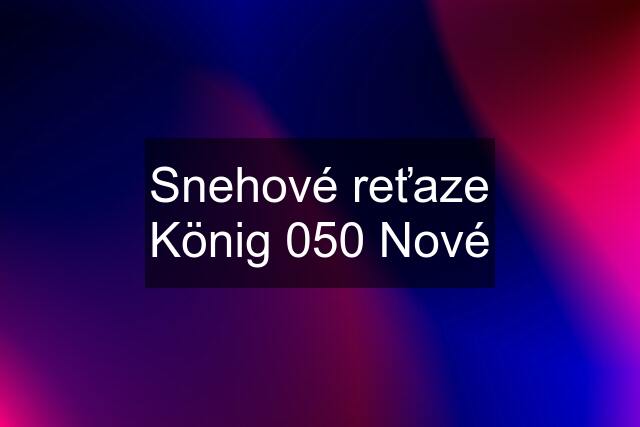 Snehové reťaze König 050 Nové