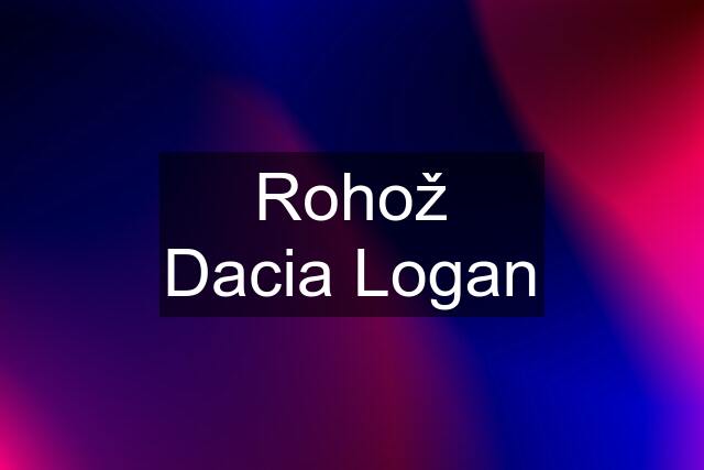 Rohož Dacia Logan