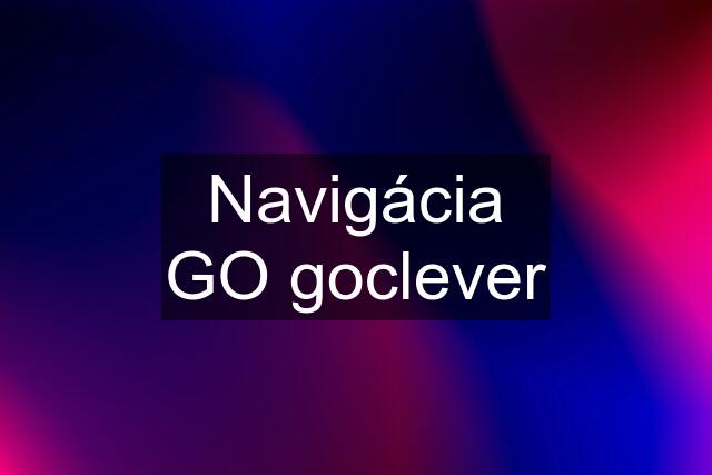 Navigácia GO goclever