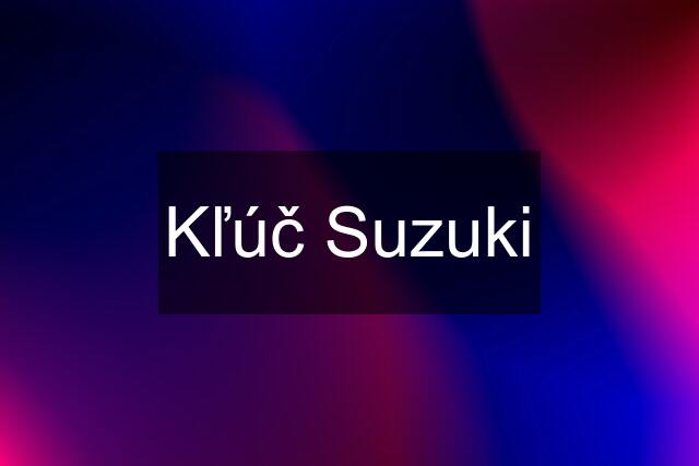 Kľúč Suzuki