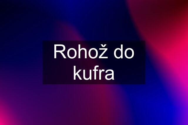 Rohož do kufra