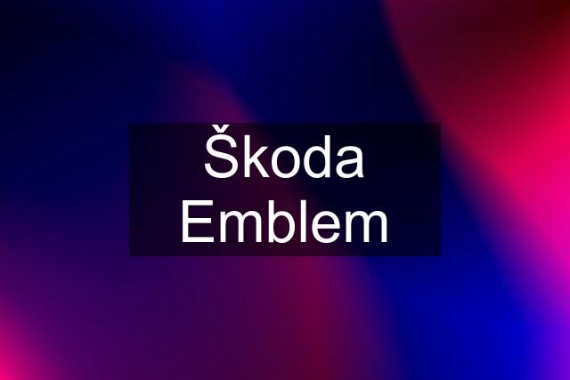 Škoda Emblem