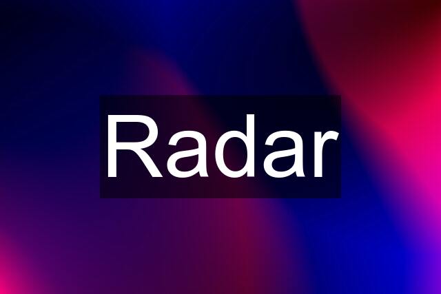 Radar