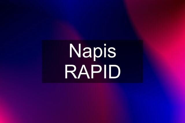 Napis RAPID