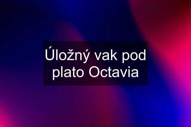 Úložný vak pod plato Octavia