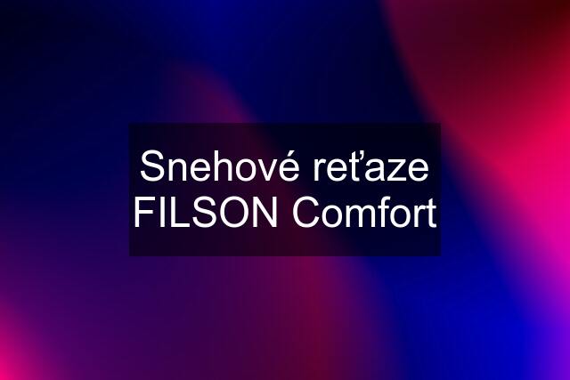 Snehové reťaze FILSON Comfort