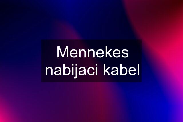 Mennekes nabijaci kabel