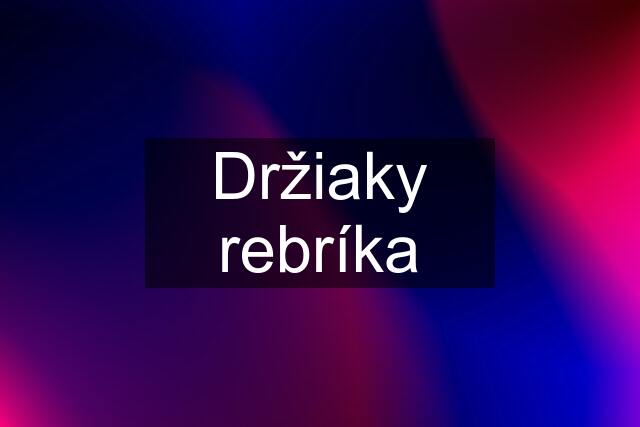 Držiaky rebríka