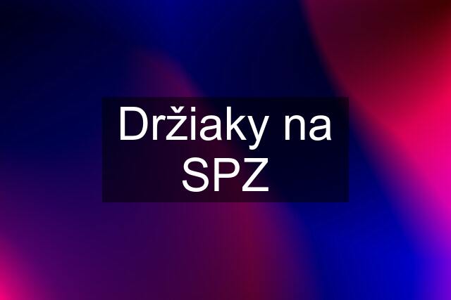 Držiaky na SPZ