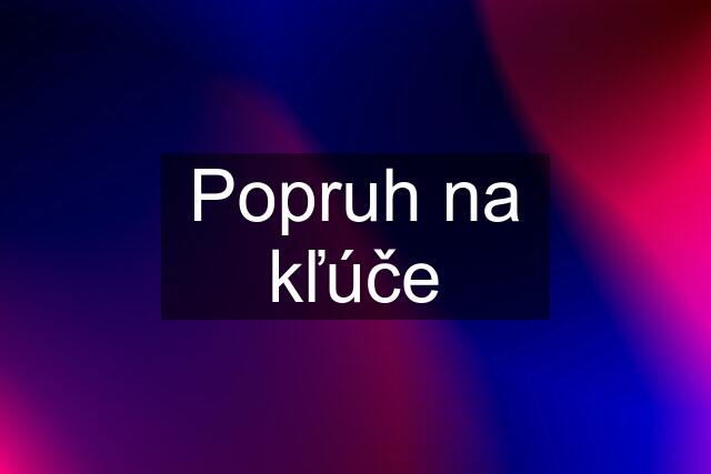 Popruh na kľúče