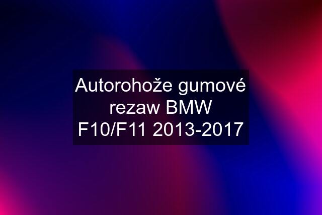 Autorohože gumové rezaw BMW F10/F11 2013-2017