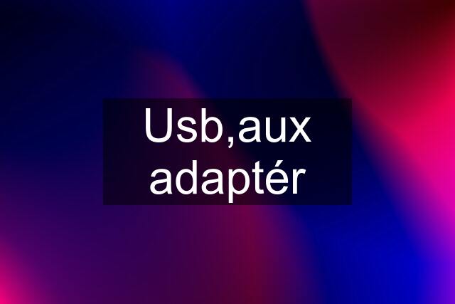 Usb,aux adaptér