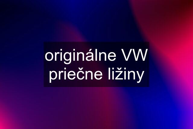 originálne VW priečne ližiny