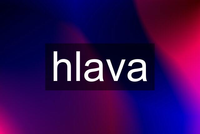 hlava