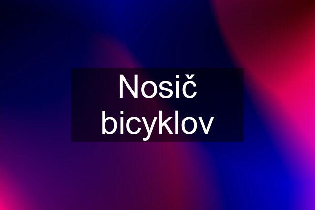 Nosič bicyklov