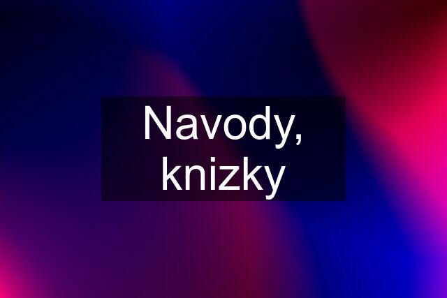 Navody, knizky