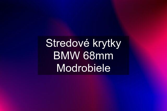 Stredové krytky BMW 68mm Modrobiele