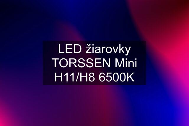 LED žiarovky TORSSEN Mini H11/H8 6500K