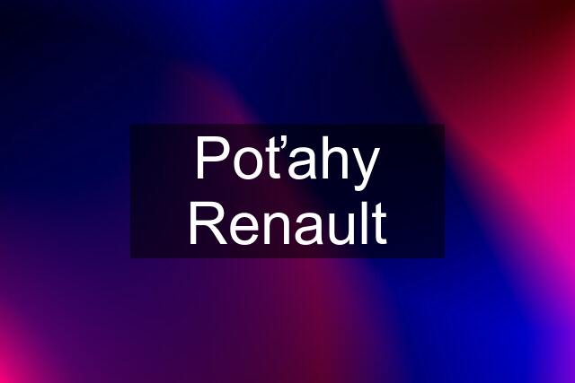 Poťahy Renault