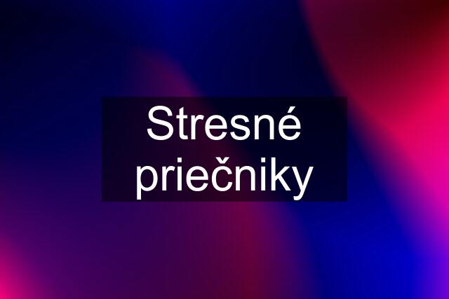 Stresné priečniky