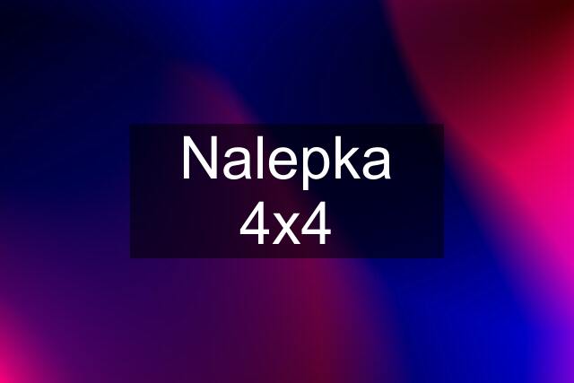 Nalepka 4x4