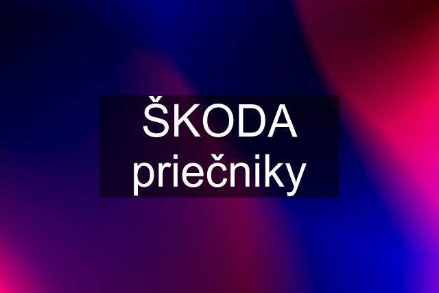 ŠKODA priečniky