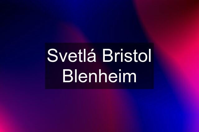 Svetlá Bristol Blenheim