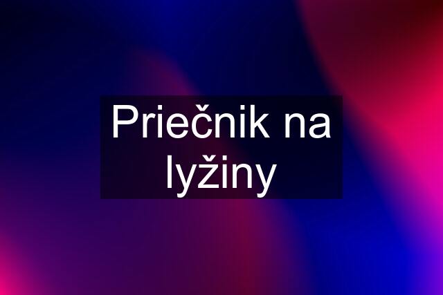 Priečnik na lyžiny