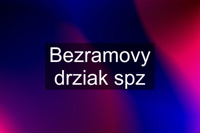 Bezramovy drziak spz