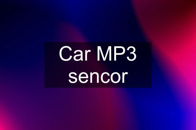 Car MP3 sencor