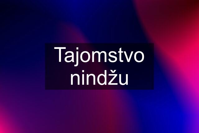 Tajomstvo nindžu