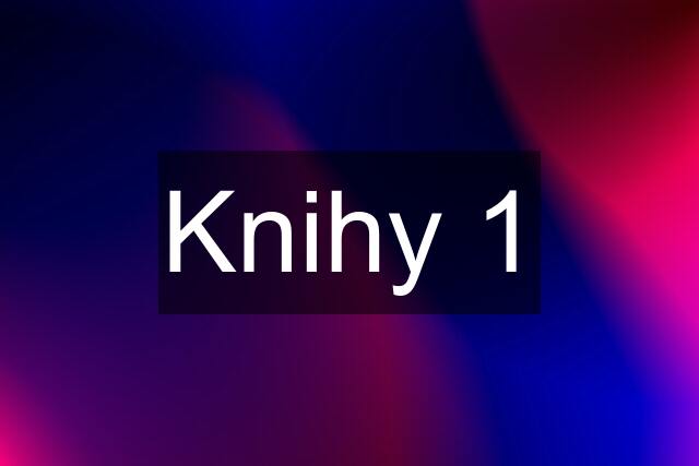 Knihy 1