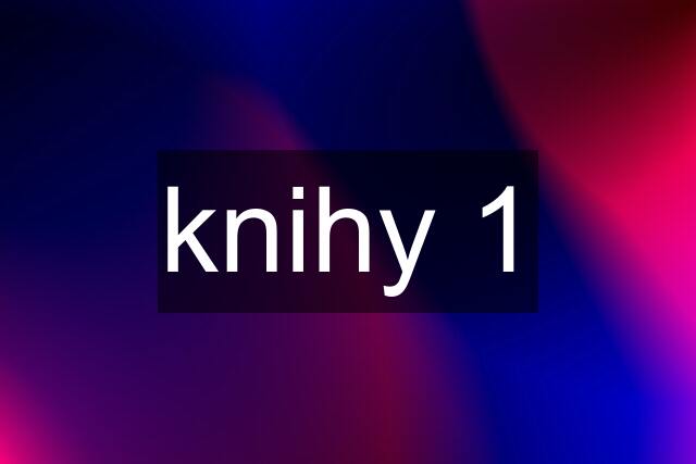 knihy 1