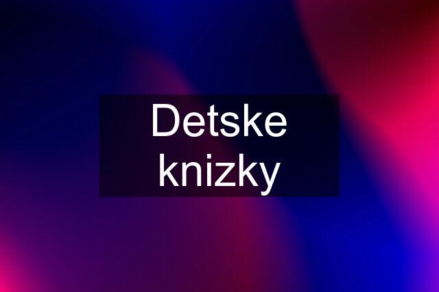 Detske knizky