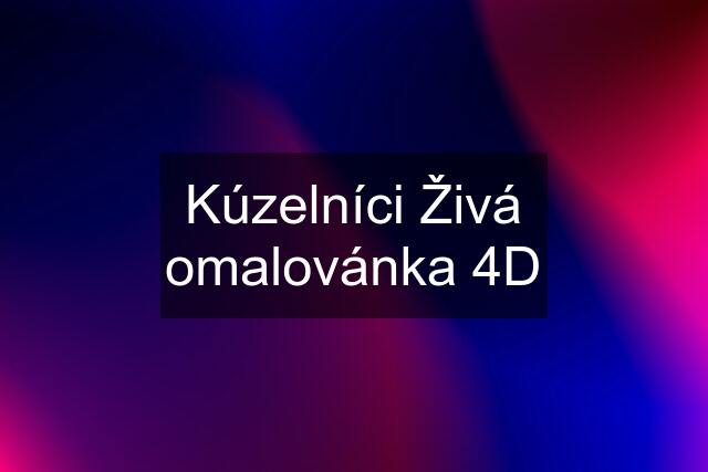 Kúzelníci Živá omalovánka 4D