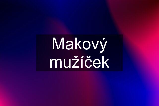 Makový mužíček