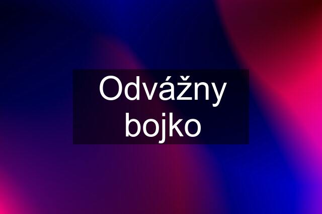 Odvážny bojko