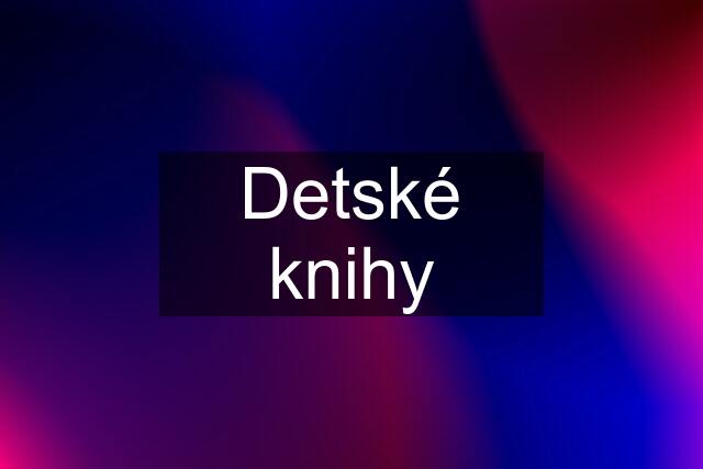 Detské knihy