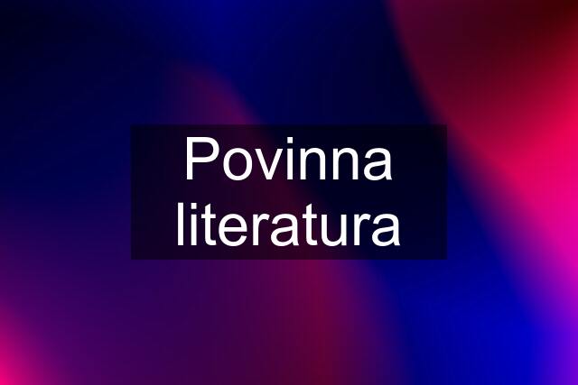 Povinna literatura