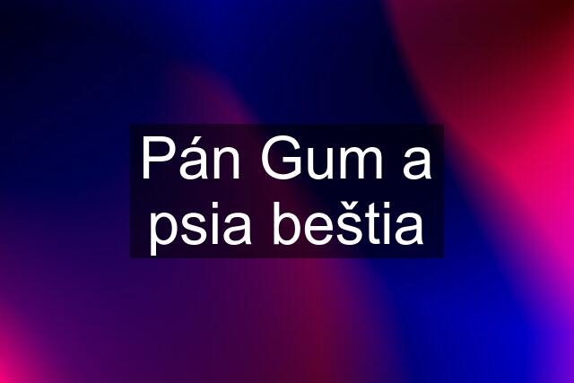 Pán Gum a psia beštia