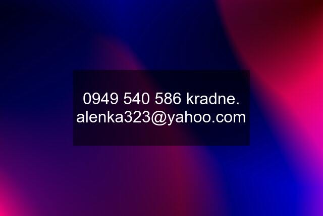  kradne. alenka323@