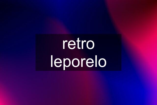 retro leporelo