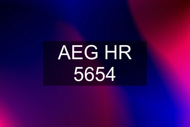 AEG HR 5654