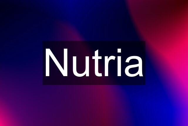 Nutria