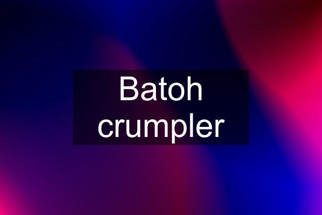 Batoh crumpler